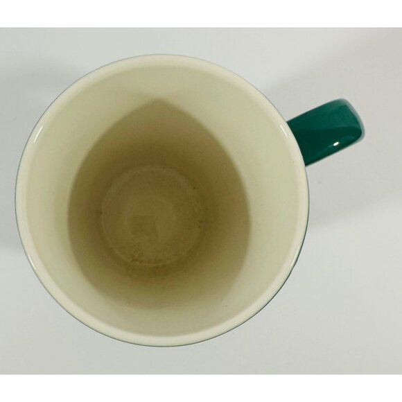 Starbucks Coffee Green Speckled Ceramic Tall Coffee Mug 16 Oz Mermaid Logo - Picture 8 of 9